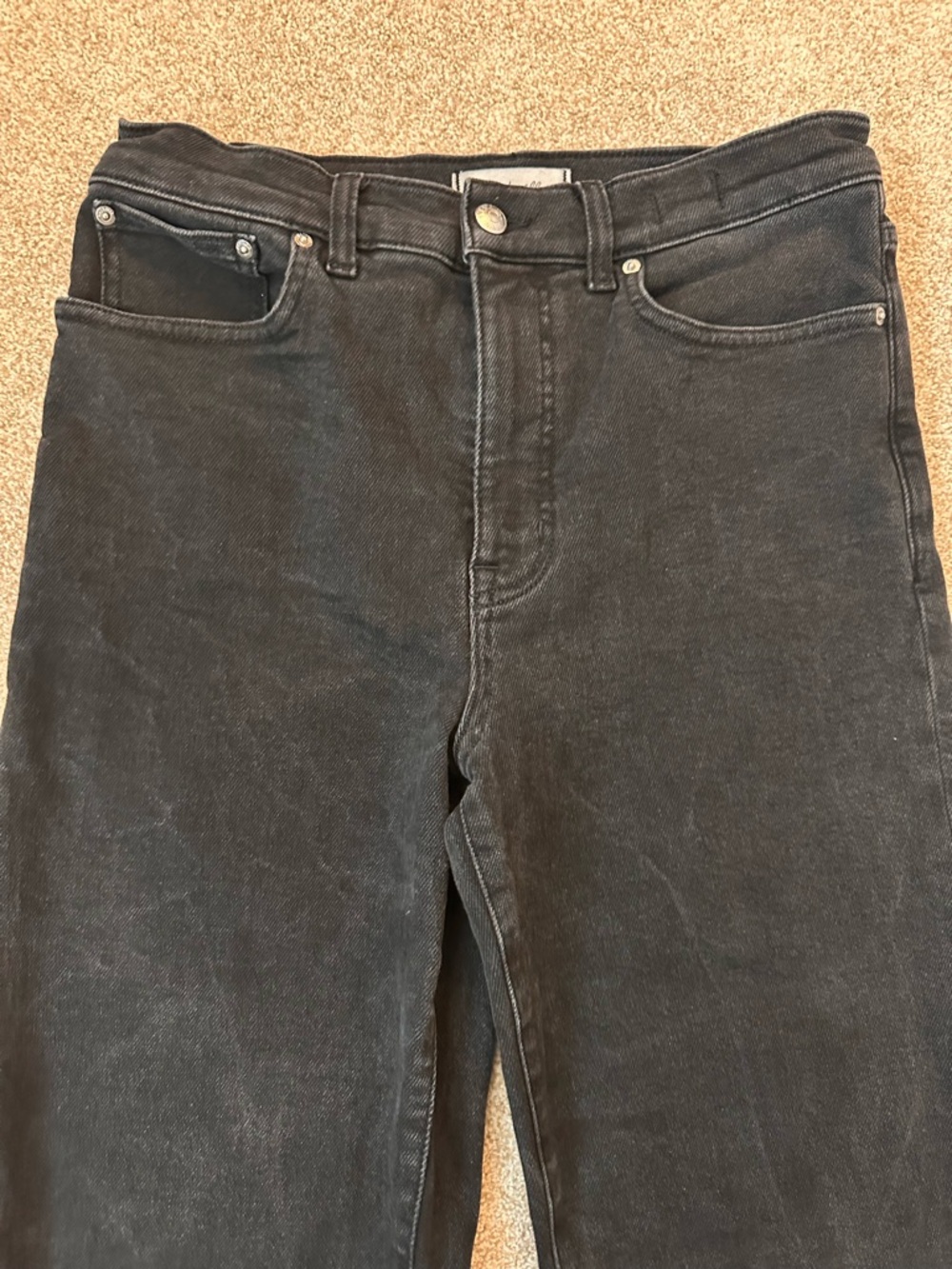 Madewell High Rise Wide Leg Jeans Black Size 29 - Picture 7 of 13